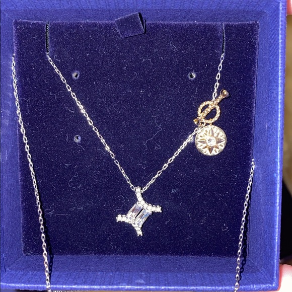 Swarovski Jewelry - Swarovski Crystal Zodiac II pendant
Gemini, White, Mixed metal finish ( new )